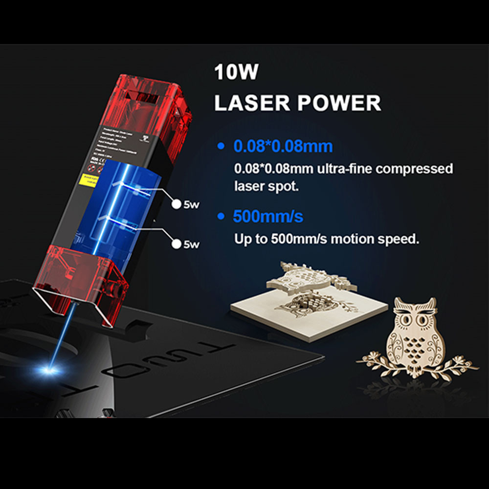 TWOTREES TTS-10 Pro Laser Engr - Acrylic Cutting Machine review and price