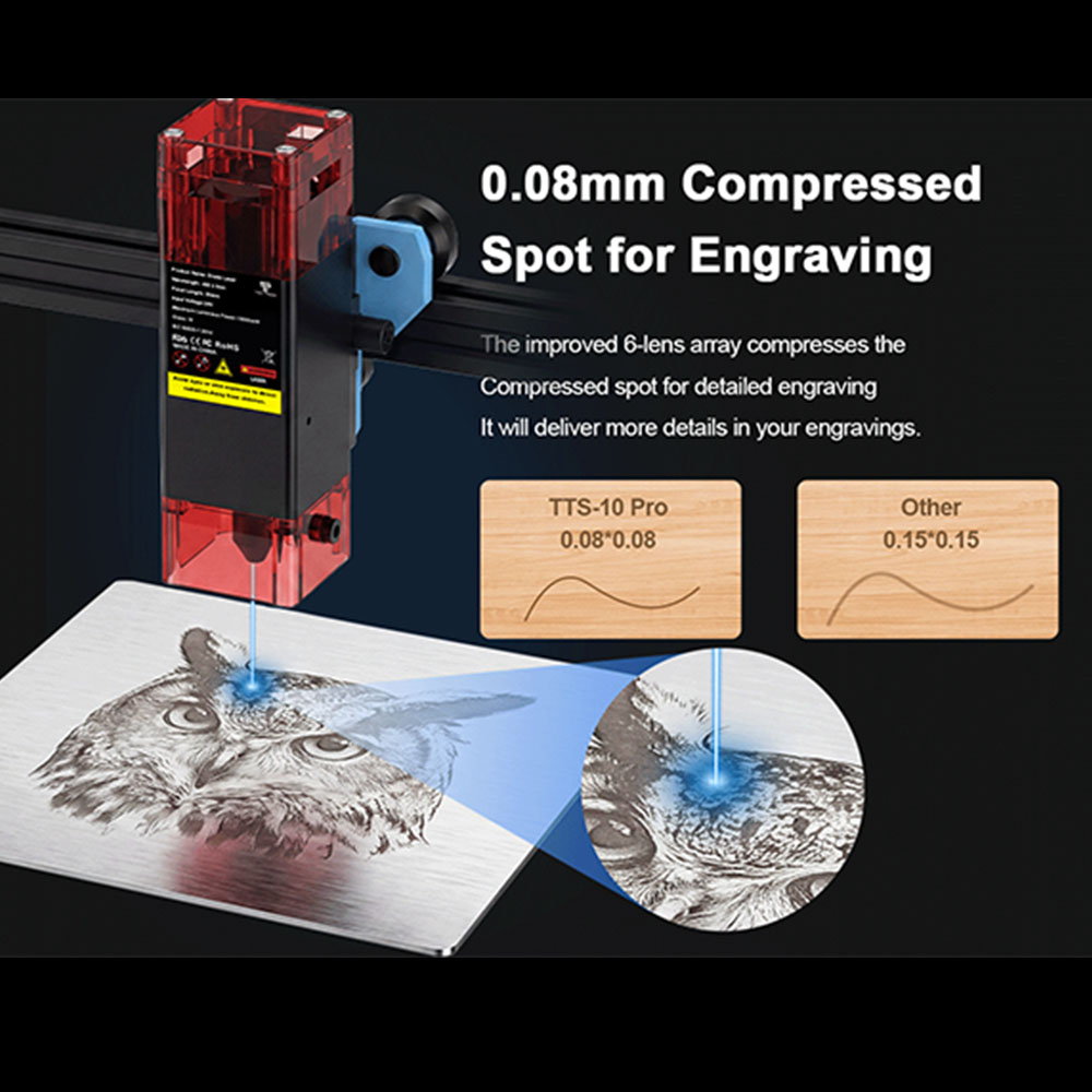 TWOTREES TTS-10 Pro Laser Engr - Acrylic Cutting Machine review and price