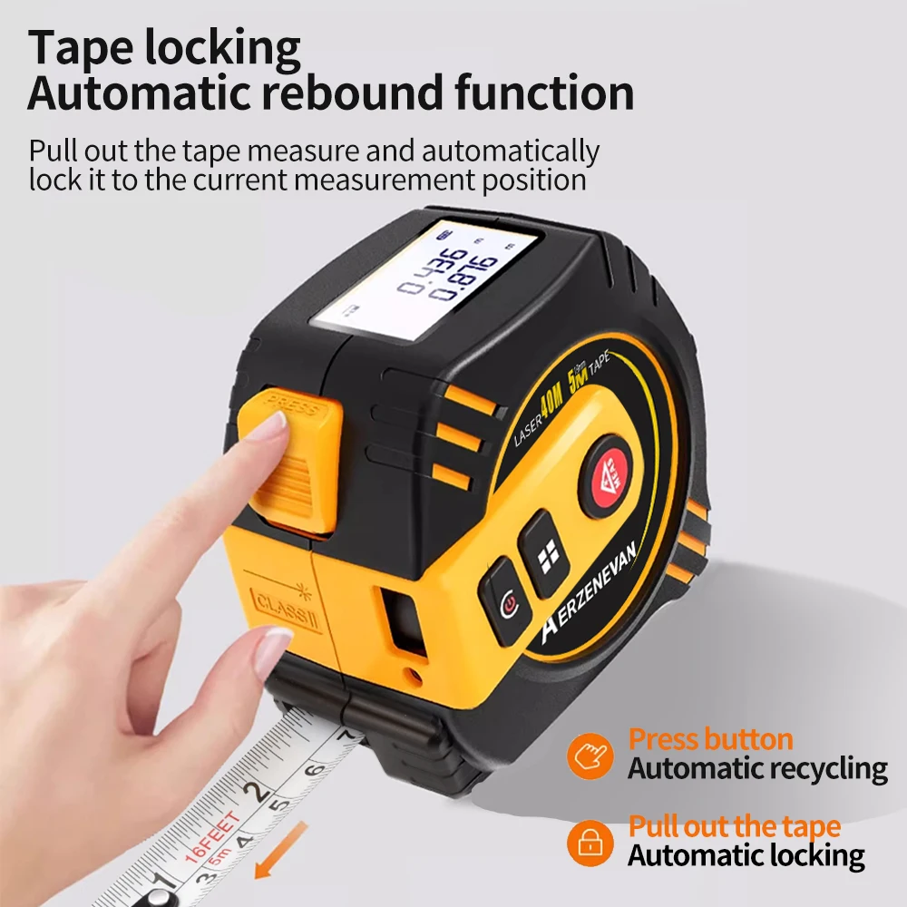 80m Laser Tape Measure Tape Me - Industrial Laser Rangefinder review and price