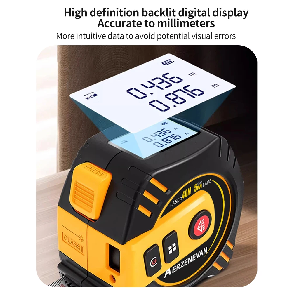 80m Laser Tape Measure Tape Me - Industrial Laser Rangefinder review and price