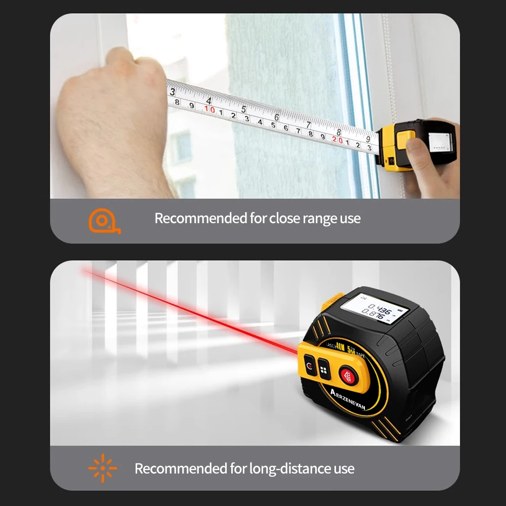 80m Laser Tape Measure Tape Me - Industrial Laser Rangefinder review and price