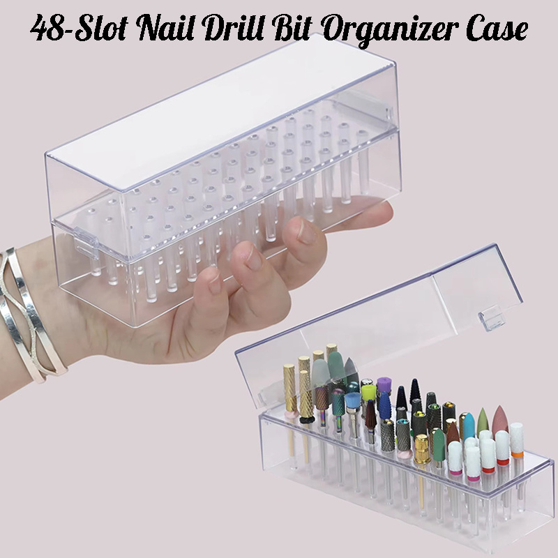 48 Holes Clear Nail Drill Bits - Acrylic Cutting Machine review and price