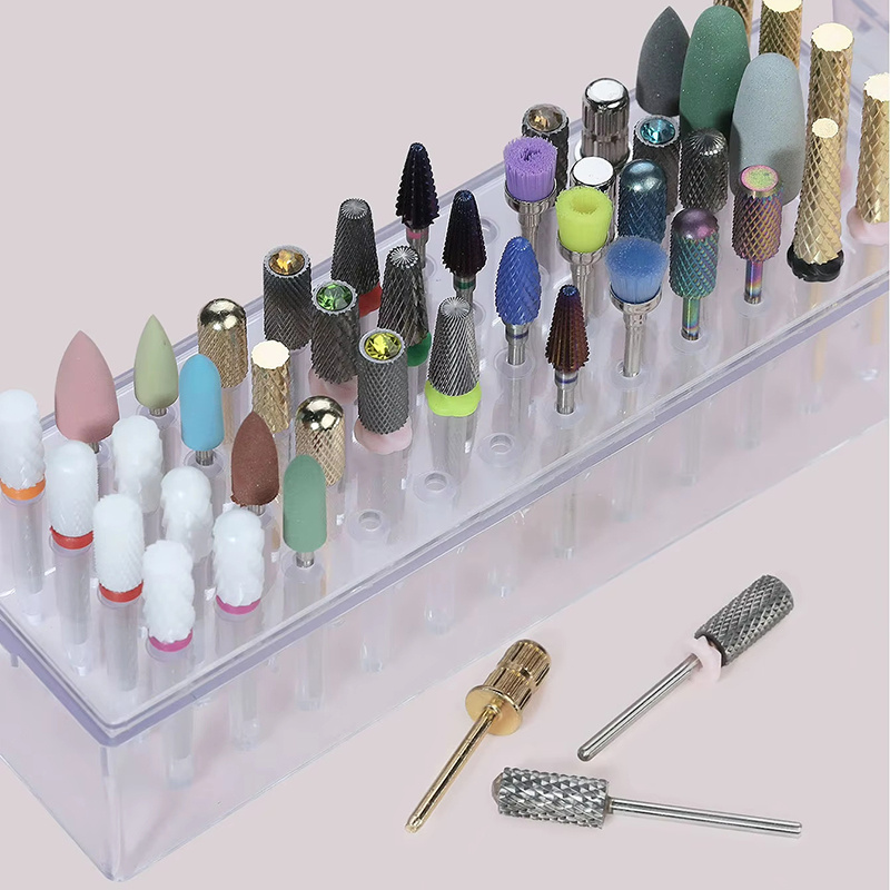 48 Holes Clear Nail Drill Bits - Acrylic Cutting Machine review and price