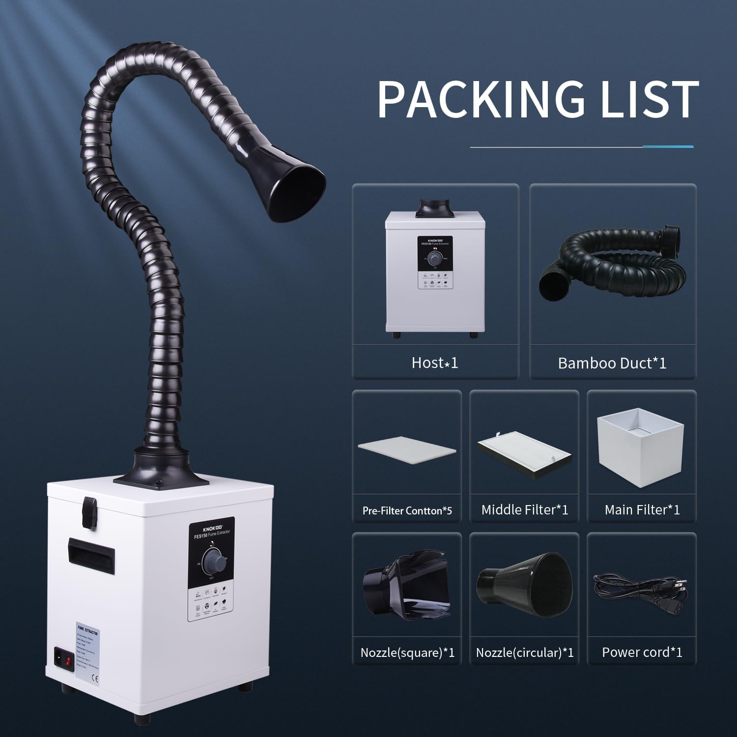 KNOKOO FES150 Industrial Laser - Fume Extractor Laser review and price