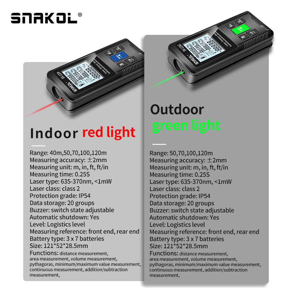 Snakol Laser Distance Meter 40 - Industrial Laser Rangefinder review and price