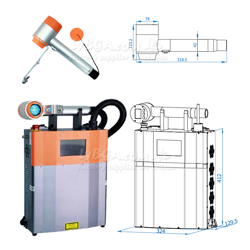 LY-LCG100A 100W Pulsed Laser C - Industrial Laser Cleaning review and price