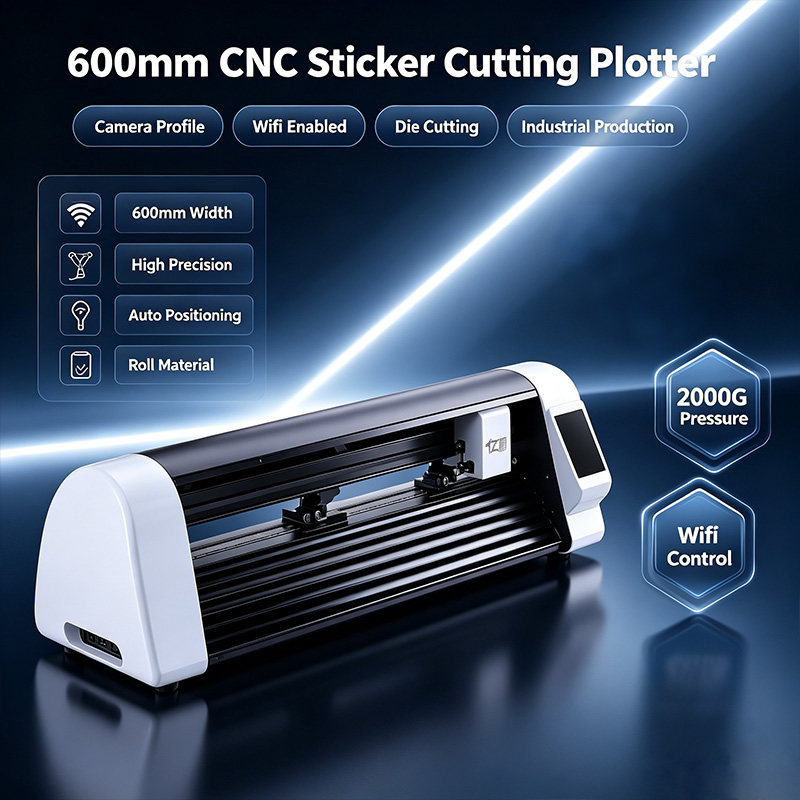 600mm CNC Laser Sticker Cuttin - Industrial Laser Cutting Machine review and price